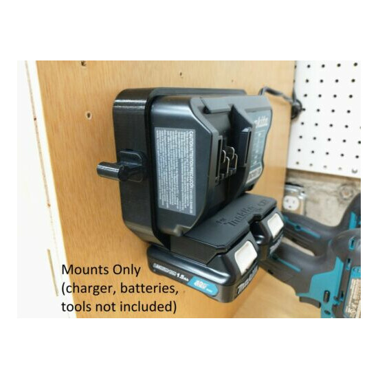Wall Mount Holder for Makita DC10WD and Optional Mounts for Tools and Batteries image {1}