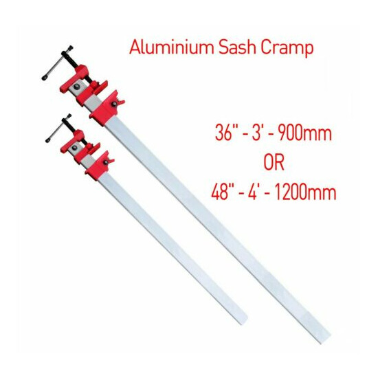 2Pc Sash Cramp Aluminium Quick Release Bench Clamp (Sold Set of 2) image {1}