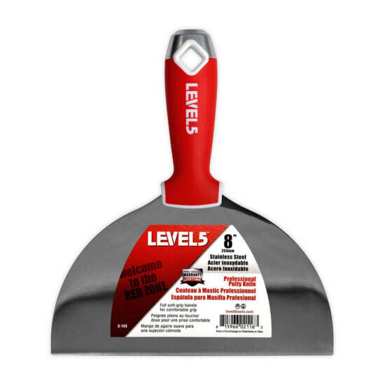 LEVEL5 #5-602 Drywall Putty Knife Set Stainless Steel 5 Piece | FREE SHIPPING image {6}