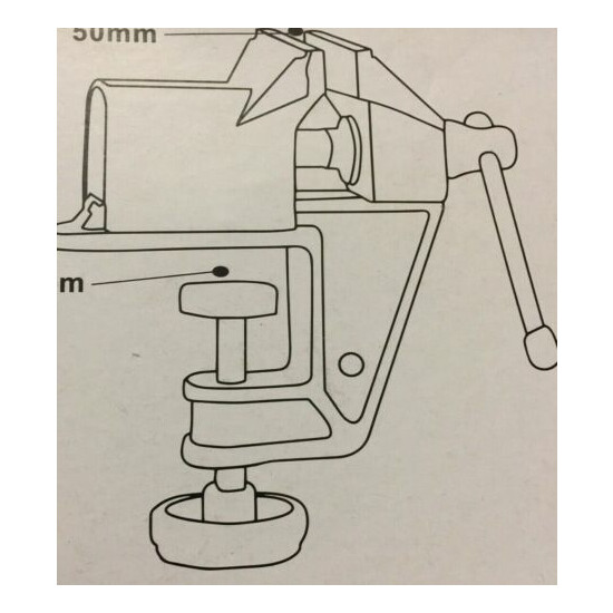 1x Screw Vise Mini Bench Vice Aluminium Alloy Universal Repair Tool Table Clamp image {2}