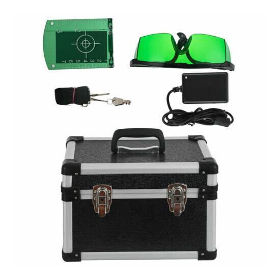 Self-leveling Rotary Green/Red Laser Level kit 150 meter distance - UK Stock image {24}