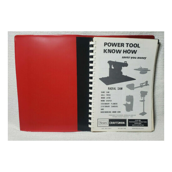 SEARS CRAFTSMAN POWER TOOL KNOW HOW SAW LATHE DRILL SHAPER WOODWORKING TECH BOOK image {2}