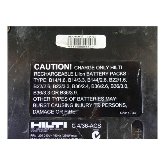 Hilti C 4/36 - ACS Li-Ion Battery Charger image {2}
