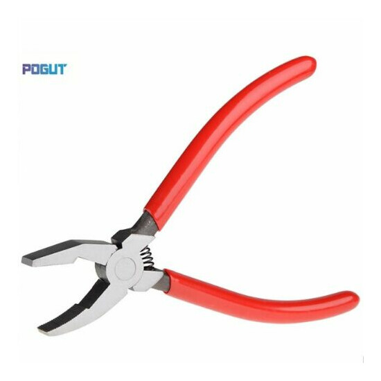 Pliers for glass stained glass mosaics breaking nibbling cutting and pending image {1}