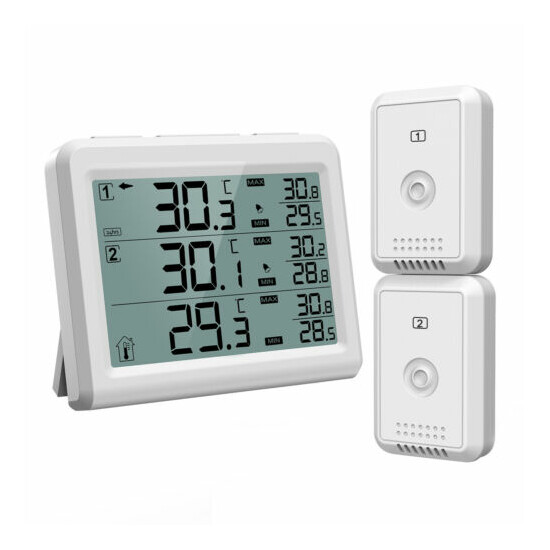 LCD Digital Refrigerator Thermometer Kitchen Wireless Fridge_Freezer Temperature image {7}
