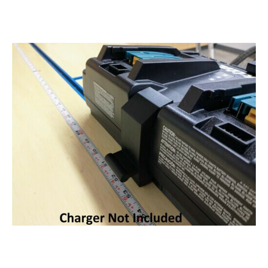 Wall Mount For Makita DC18RD 2-Battery Charger, Made in USA image {8}