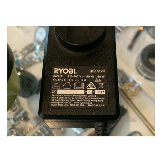 RYOBI (RC18120) LITHIUM + 18V INTELLIPORT BATTERY CHARGER ONLY - AU STOCK ! image {8}