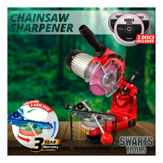 Electric Chainsaw Sharpener 350W Swarts Tools Chain Saw Grinder File  image {1}