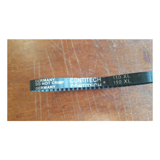 ContiTech Section XL, 3/8" Wide, Timing Belt Helanca Weave Stretch 110XL image {1}