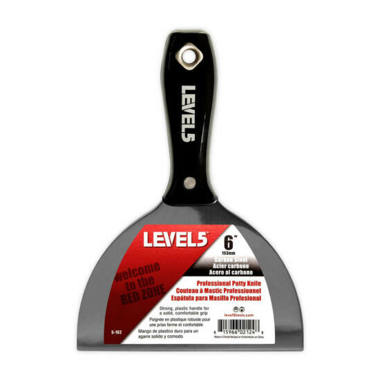 LEVEL5 #5-162 Drywall Putty Knife Carbon Steel 6" | FREE SHIPPING | NIB image {1}
