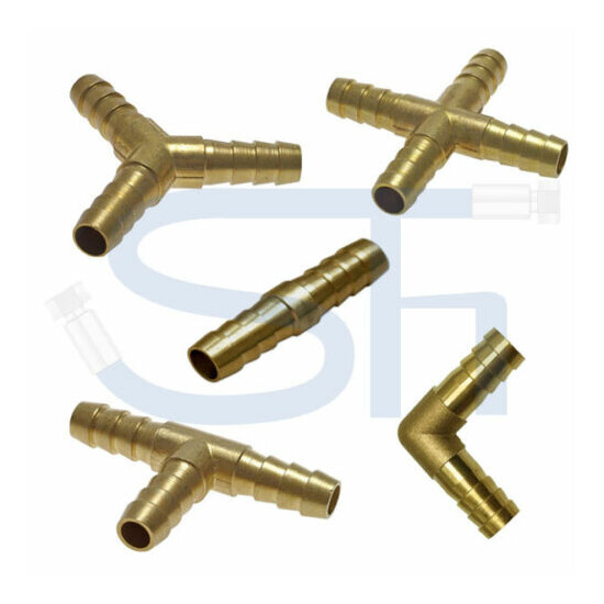 Hose Connector Brass Fitting Straight Elbow Tee Y-Piece K-Bar Trim  image {1}