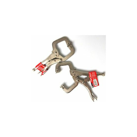 2pc 6" Locking Grip Vise C-Clamp - Welding Sheet Metal Plier Tool Set New 48 image {1}