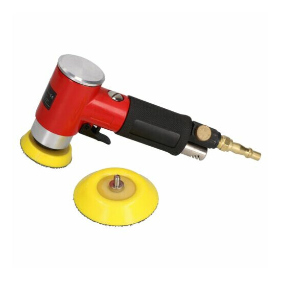 2" and 3" Mini Orbital Air Angle Grinder Polisher With Backing Pad Dual Action image {3}