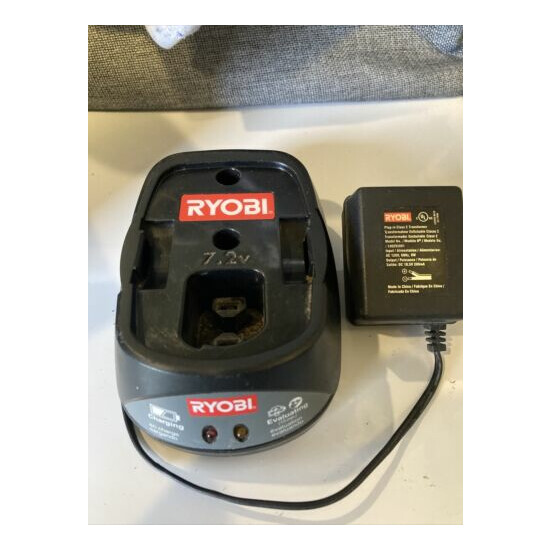 Ryobi 7.2V Ni-Cd Battery Charger Power Supply 140295001 Charging Base Unit  image {1}