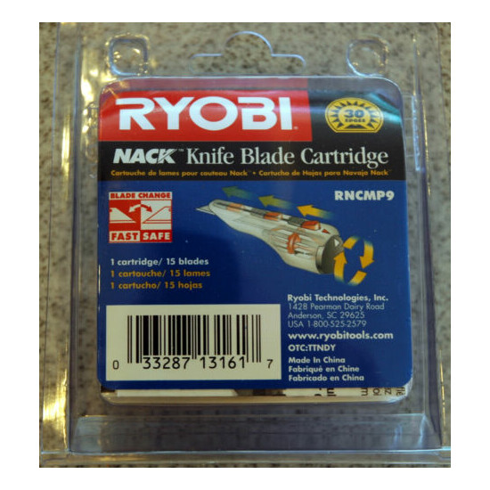 NEW QUICK CHANGE CARTRIDGE FOR NACK UTILITY KNIFE (15 BLADES, 30 CUTTING EDGES) Thumb {4}