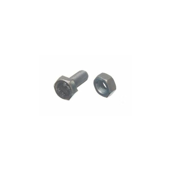 M10 hex set bolts pins zp 10mm x 25mm and nuts 1g2 quantity 4  image {1}
