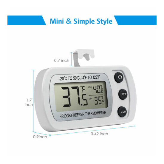 1pc Refrigerator Alarm Thermometer Digital Wireless Fridge Freezer&Temperature image {12}