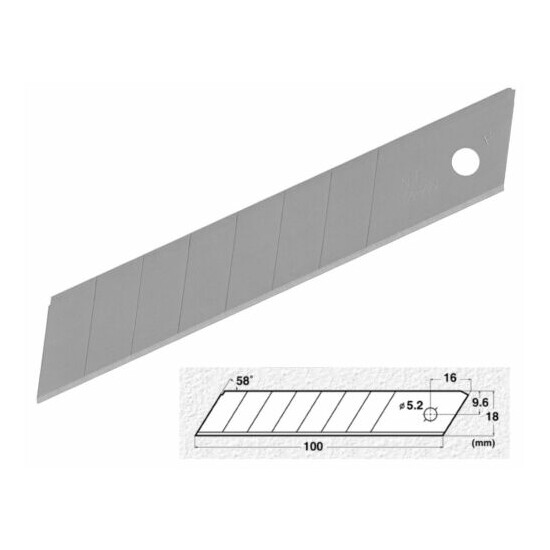 NT CUTTER / SPARE BLADE 50 SHEETS SET / BL-50P / MADE IN JAPAN image {2}