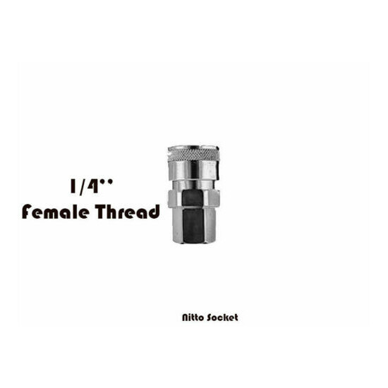 Nitto Type air hose male female fitting barb coupler socket coupling 1/4" 3/8" image {9}