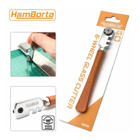 Professional Tungsten Carbide Glass Cutters with Cutting Oil HemBorta Tools Sets image {6}