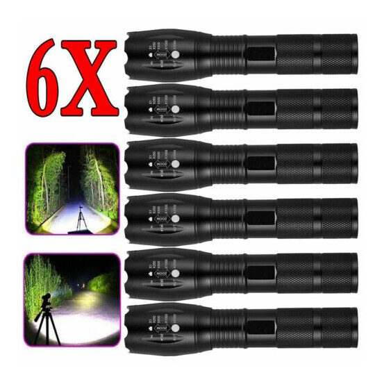 Tactical LED Flashlight 18650 Police Military Grade Torch Ultra Bright Light Lot image {14}