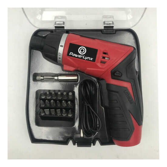 Electric 3.6V Lithium Ion Cordless USB Rechargeable Screwdriver Drill Torch Set image {5}