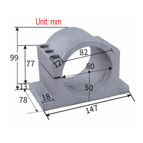 62-125mm Diameter Spindle Motor Mount Bracket Clamp for CNC Engraving Machine X1 image {7}