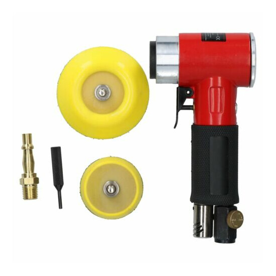 2" & 3" Mini Air Angle Grinder Polisher With Backing Pad + 200 Mixed Grit Discs image {3}