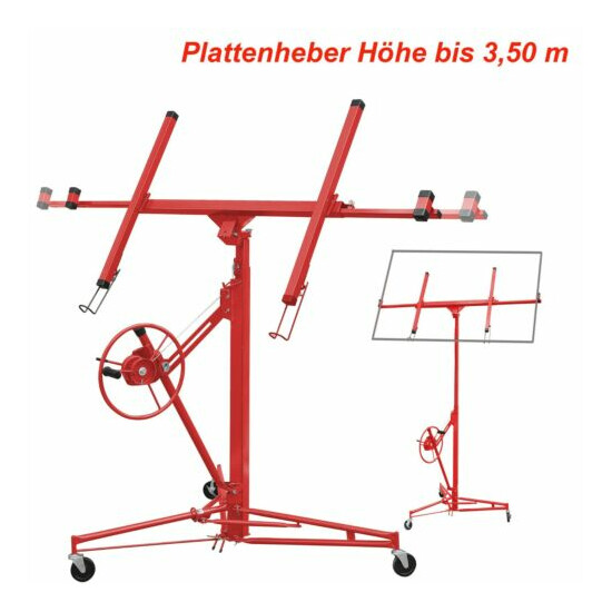 Plate Lifter Panel Lifter Plate Lift 350cm Plasterboard Plate Mounting Aid Drywall  image {1}