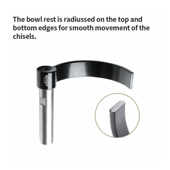 NAGU 10505 Bowl Rest, Large 8-1/2" (216mm) Diameter Curve Bowl Rest Bar  image {4}