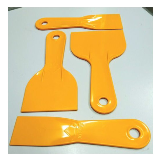 Dekor Plastic Spatula Set (Putty Knives/Scrapers, 4 Pieces) [Code: 142] image {4}
