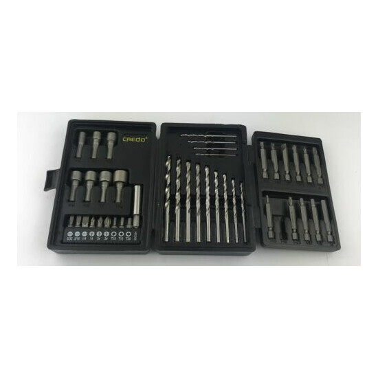 Credo Drill Bits Set Lot With Case Tool image {1}