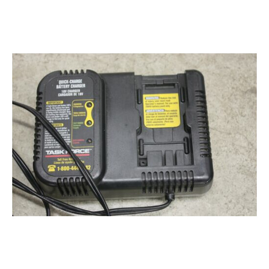 Task Force Model 29063 18V Quick-Charge Charger BATTERY NOT INCLUDED image {1}