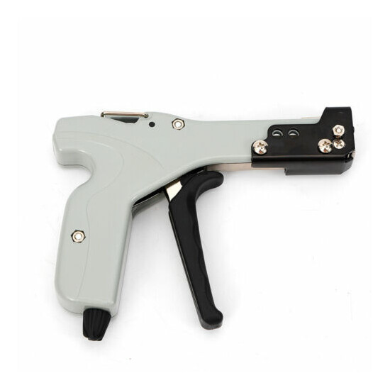 Stainless Steel Cable Tie Gun Fasten Pliers Crimper Tension Adjustable +4 Levels image {3}