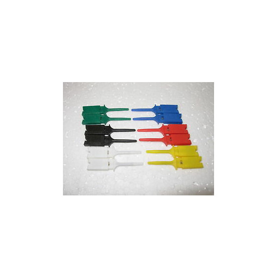 12 pcs Mini Grabber SMD IC test clip jumper 6 color ship from USA image {1}