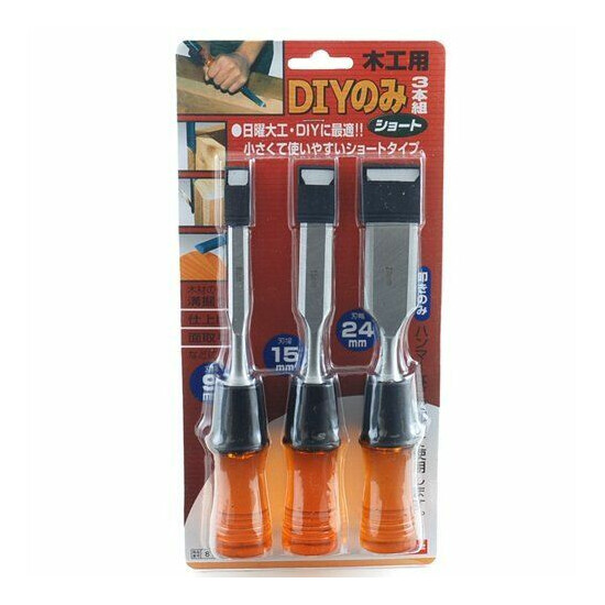 Japanese and-Value Chisels NOMI Oire 3pcs Short from Carpenter Tool  image {3}