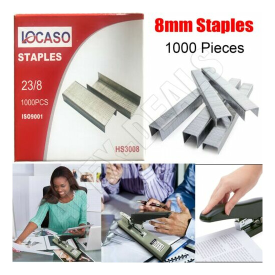 1000x Pieces 8mm Staples High Quality Heavy Duty Staple For Stapler Staple Gun image {1}