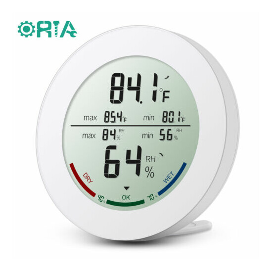 Digital LCD Thermometer Hygrometer Home Outdoor Temperature Humidity(1/3 Sensor) image {1}