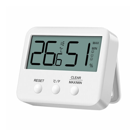Mini Digital LCD Outdoor Indoor Room Thermometer_Hygrometer Temperature Humidity image {48}