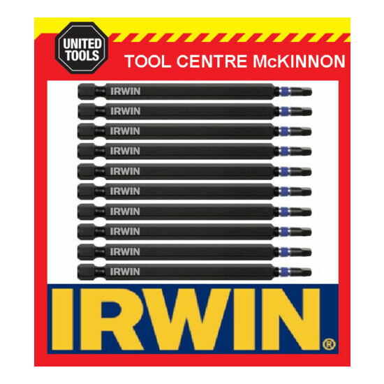 10 x IRWIN IMPACT SQUARE DRIVE SQ2 x 150mm POWER INSERT BITS FOR IMPACT DRIVERS image {1}