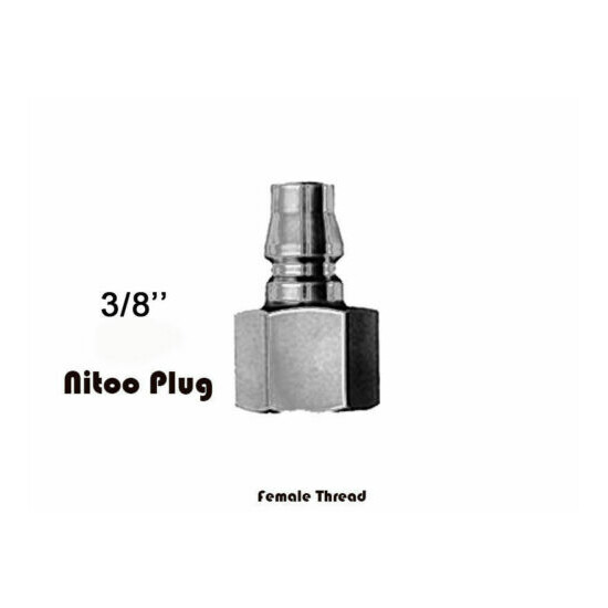 Nitto Type air hose male female fitting barb coupler socket coupling 1/4" 3/8" image {5}