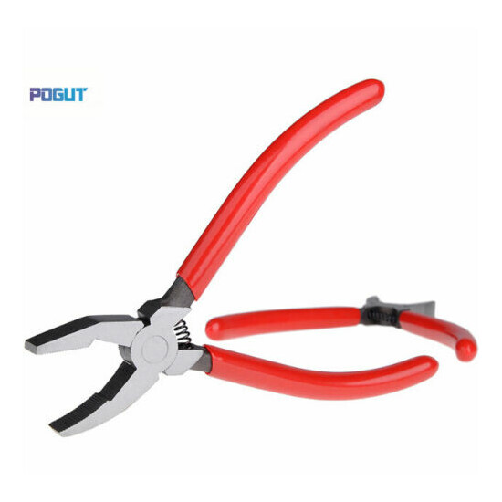 Pliers for glass stained glass mosaics breaking nibbling cutting and pending image {2}