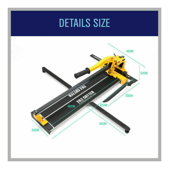 600mm Manual Tile Cutter Laser Guide Home Pro Tile Cutting Machine Heavy Duty image {3}