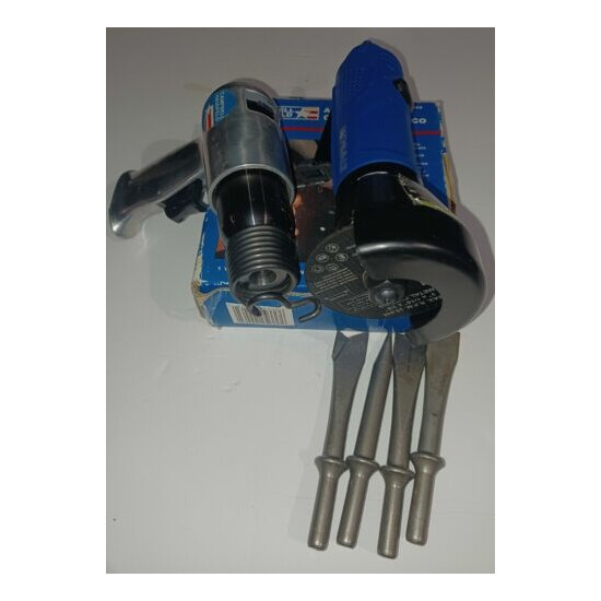 Kobalt SGY-AIR226 3" Cut-Off Pneumatic Cutter W/ Campbell TL1003 Air W/Chisels.  image {7}