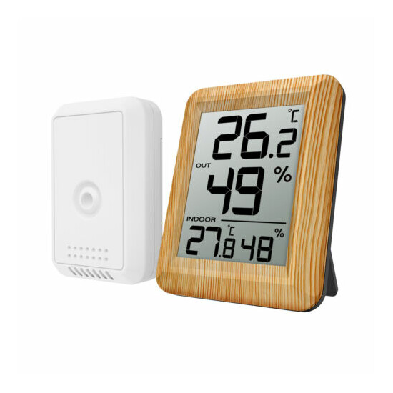 Mini Digital LCD Outdoor Indoor Room Thermometer_Hygrometer Temperature Humidity image {40}
