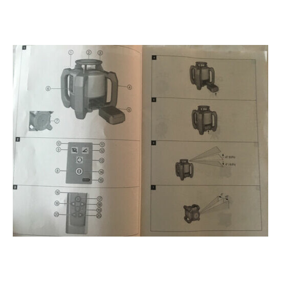 HILTI PR 3-HVSG Rotating Laser Original Operating Instruction Booklet image {3}