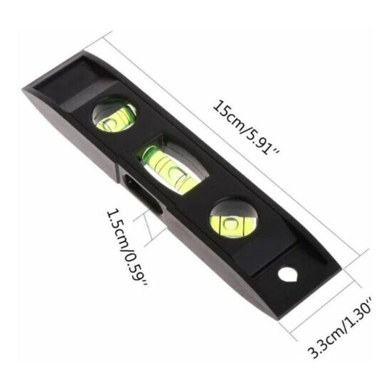 Torpedo spirit level 15 cm with horizontal and vertical vials 45 degrees  image {4}