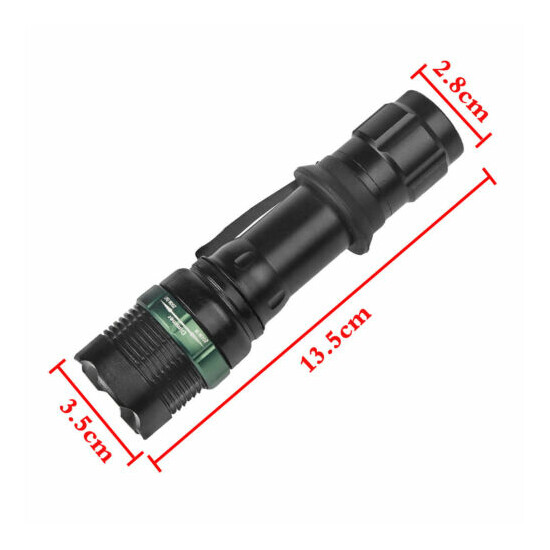 2Pack 90000lm Zoomable T6 LED Tactical Flashlight Torch 18650 Ultra Bright Light image {11}