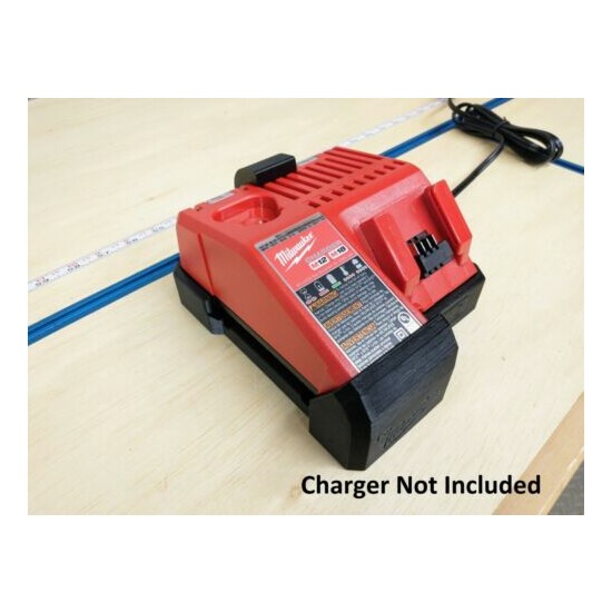 Wall Mount for Milwaukee M12 & M18 Charger (Model 48-59-1812 / 48-59-1808 Rapid) image {8}
