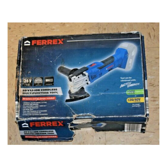 Ferrex FAM20-1 Cordless Multi-Tool 20-40V Bare Unit for spares/repair image {1}